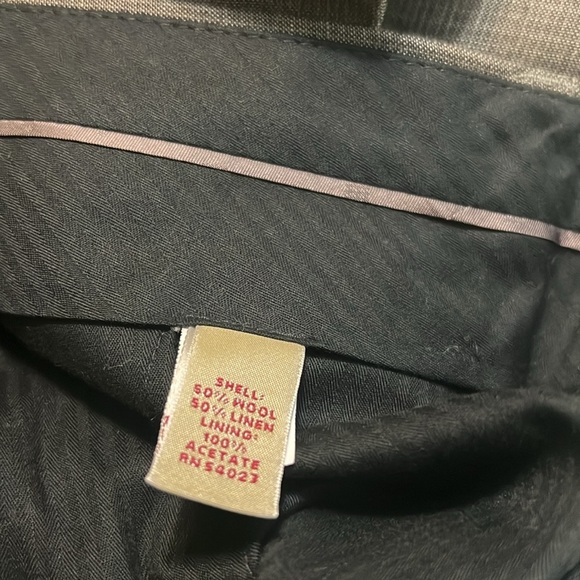 Banana Republic men Gray Dress Pants Classic Straight-Leg - Picture 5 of 5